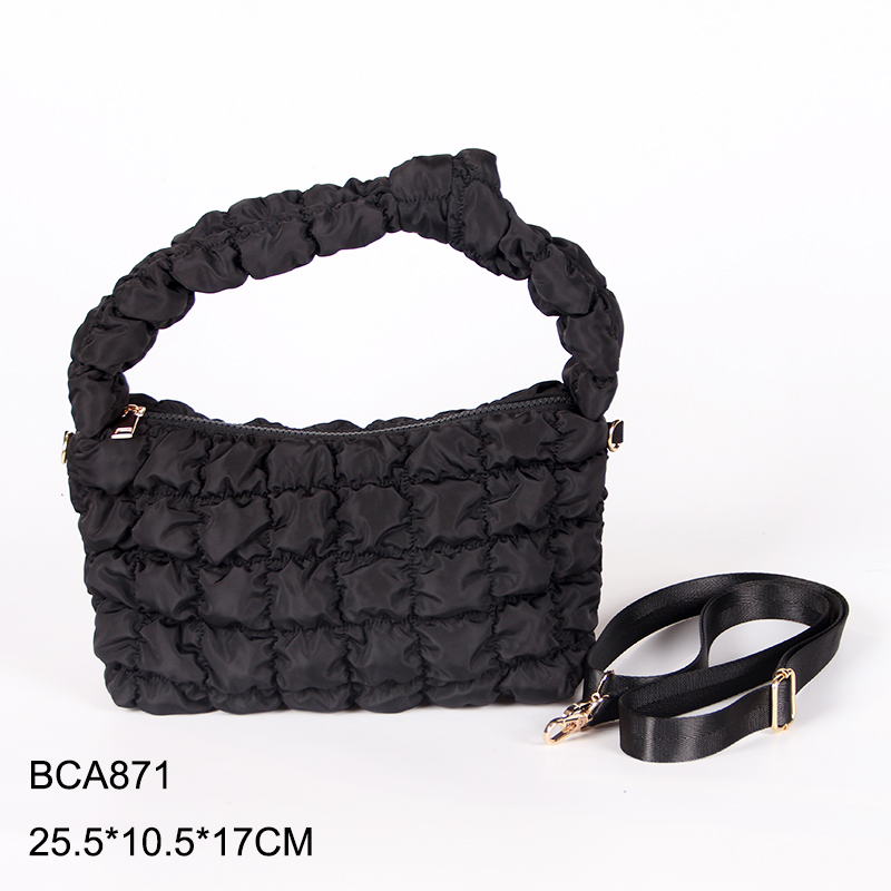 Designer Black Quilted Bag Shoulder Handbag